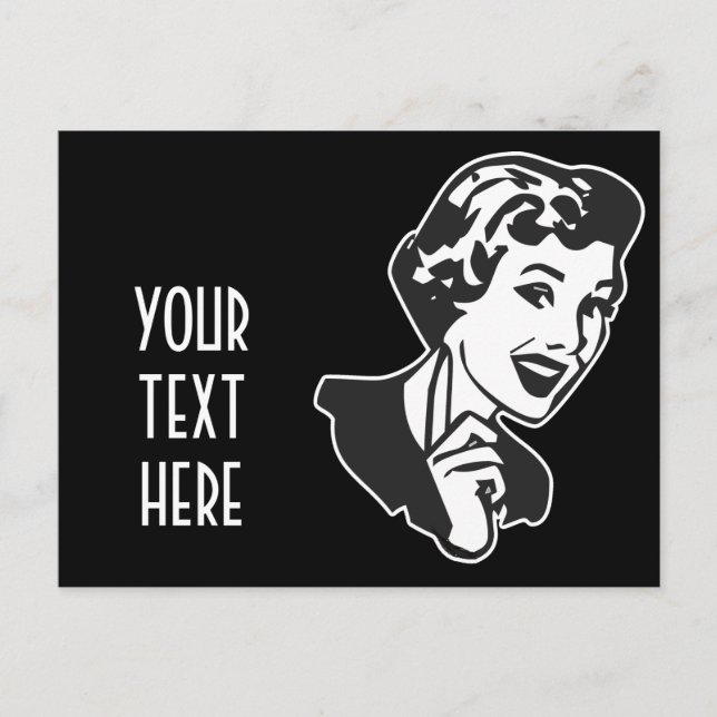 POSTAL CREE SUS PROPIOS REGALOS DE RETRO MOM SCOLDING (Anverso)