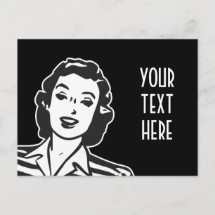 POSTAL CREE SUS PROPIOS REGALOS DE SONRIENTE DE RETRO