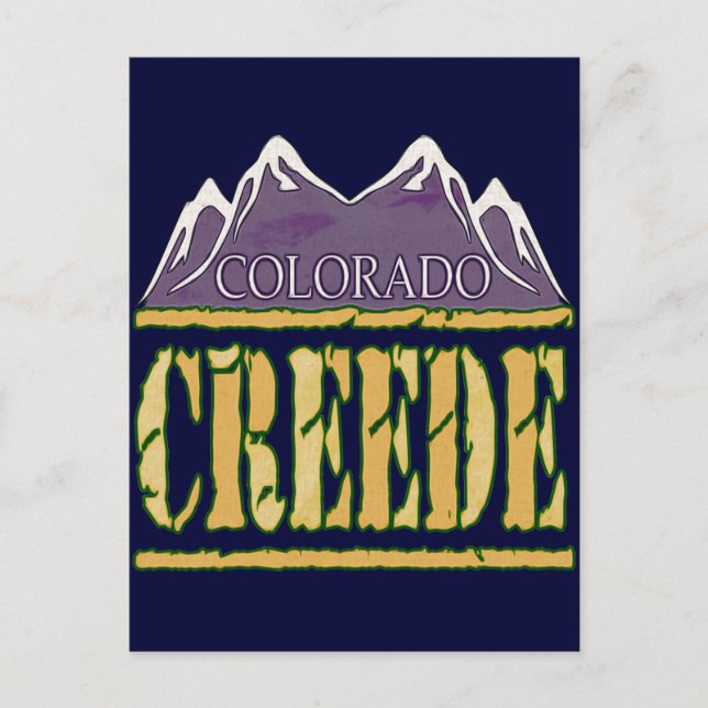 Postal Creede, Colorado (Anverso)
