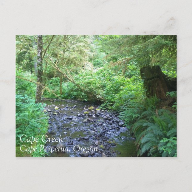 Postal Creek de Cabo Perpetua, Oregón (Anverso)