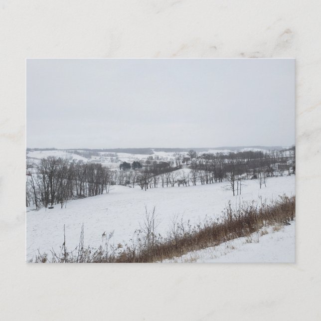 Postal Creek de nueces, Ohio en invierno (Anverso)