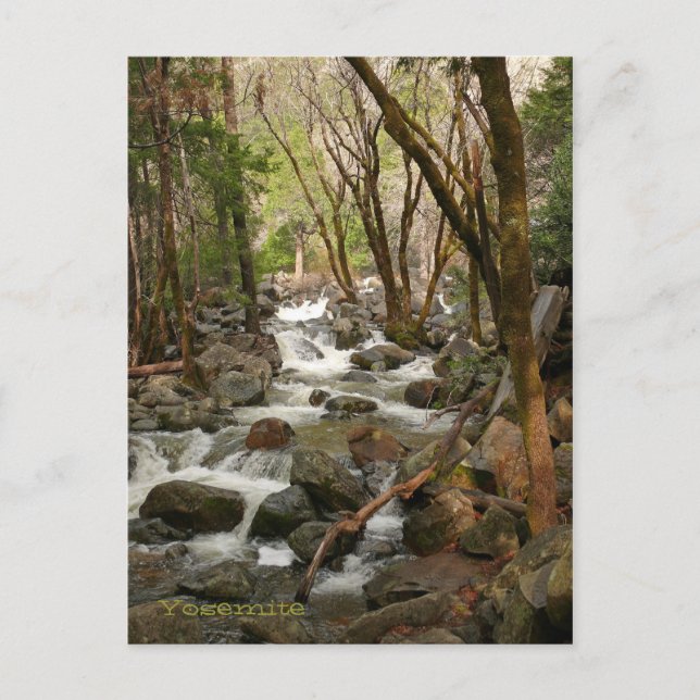Postal Creek En Las Cataratas Del Velo Bridal, Yosemite (Anverso)