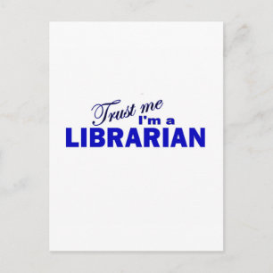 Postal Créeme, soy bibliotecario