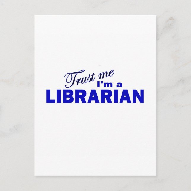 Postal Créeme, soy bibliotecario (Anverso)