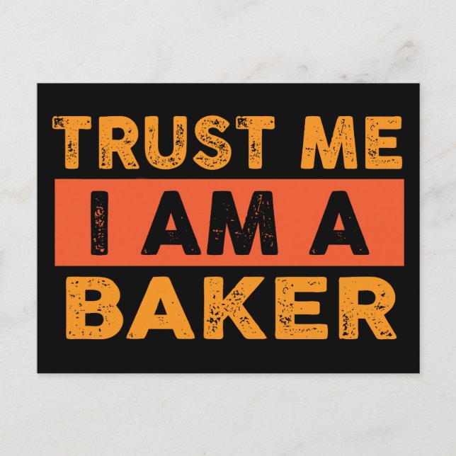 Postal Créeme, soy panadero (Anverso)