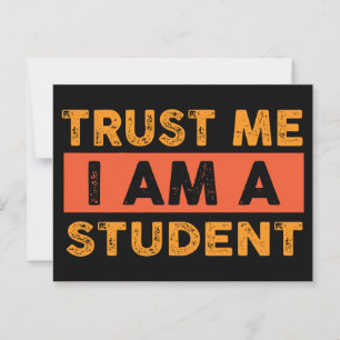 Postal Créeme, soy un estudiante