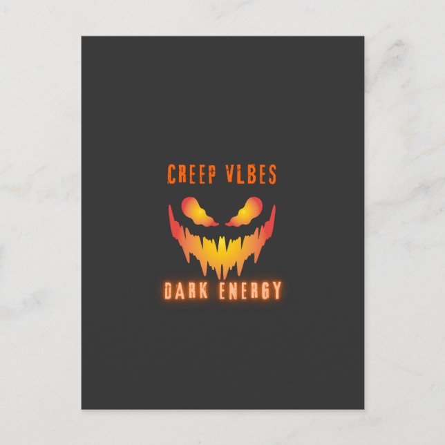 Postal Creep Vibes Dark Energy _ Trendy Horror Streetwear (Anverso)