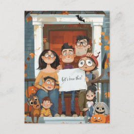 Postal Creepe familia Halloween