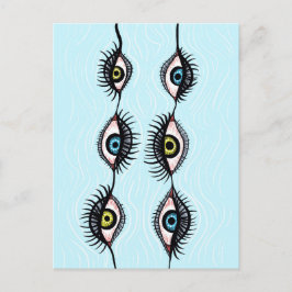 Postal Creepsia de Weird Eye Garlands Surreal Art