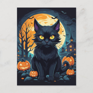 Postal Creepy Black Cat 2