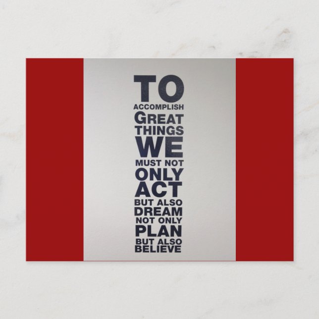 Postal creer (Anverso)