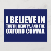 Creer en el humor de la comma de Oxford