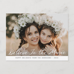 Postal CREER EN LA MÁGICA   Feliz navidad