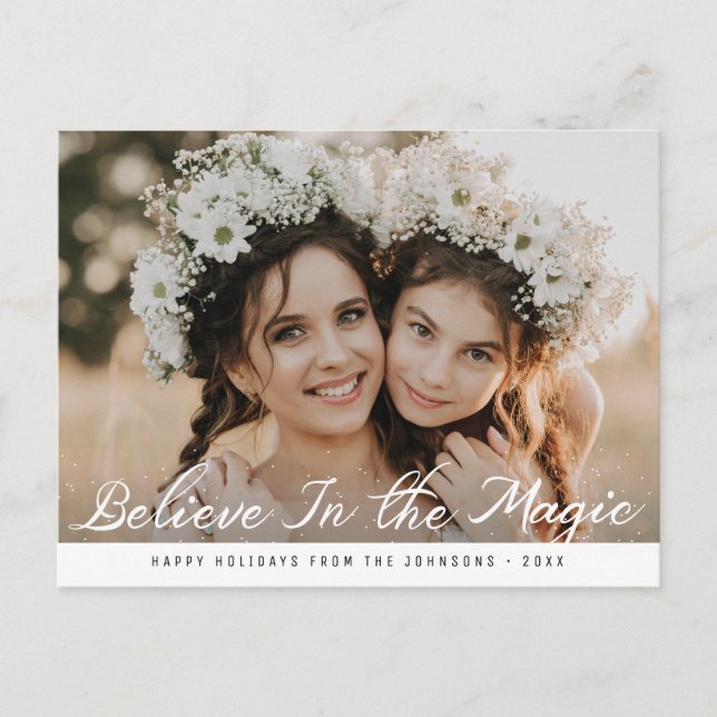 Postal CREER EN LA MÁGICA | feliz navidad (Anverso)