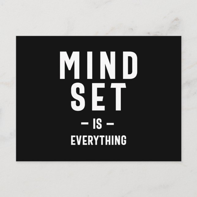 Postal Creer mentalidad para el crecimiento profesor empr (Anverso)