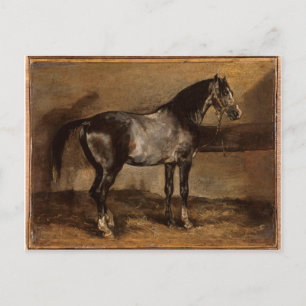Postal Cremallera de caballos grises de Theodore Gericaul