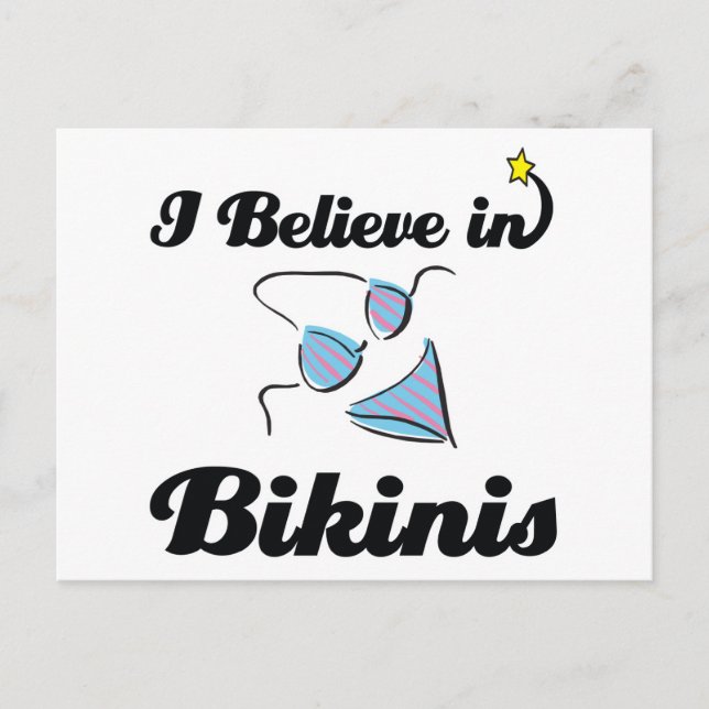 Postal creo en bikinis (Anverso)