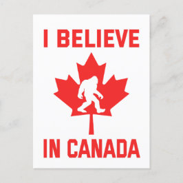 Postal Creo En Canadá - Gracioso Pie Grande