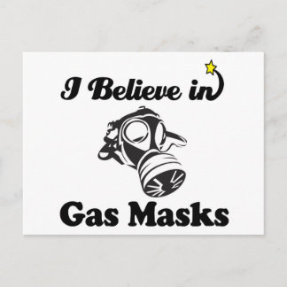 Postal creo en las máscaras de gas