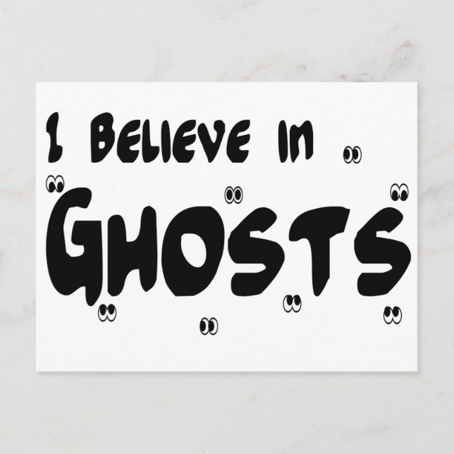 Postal Creo En Los Fantasmas (Anverso)