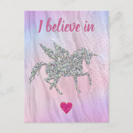 Postal Creo en Unicornios