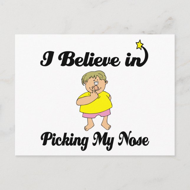 Postal creo que recogerme la nariz (Anverso)