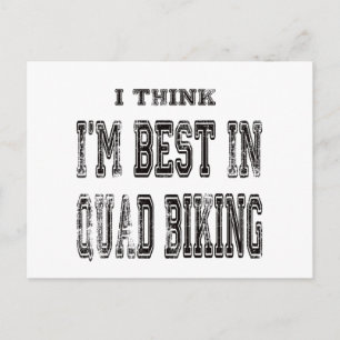 Postal Creo que soy el mejor en el ciclismo cuádruple