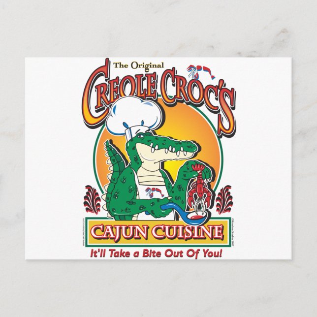 POSTAL CREOLE-CROC (Anverso)