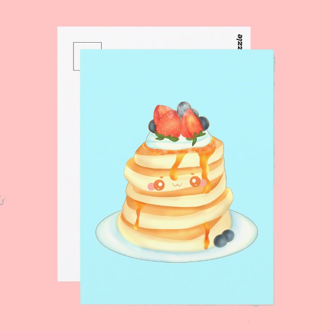 Postal Crepes Fluffy Con Jarabe De Arce Y Crema (Subido por el creador)