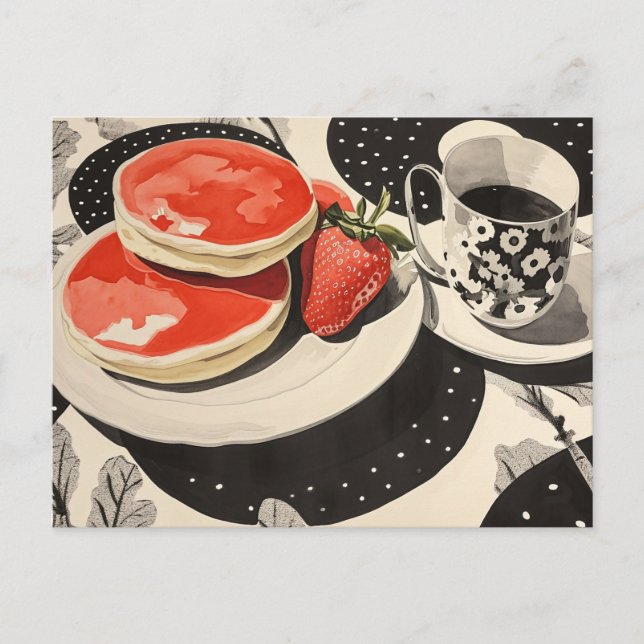 Postal Crepes y café (Anverso)