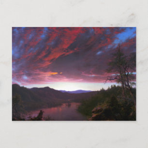 Postal Crepúsculo en el desierto de Frederic Edwin Church