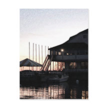 Crepúsculo en el frente del lago, Kingston, Ontari
