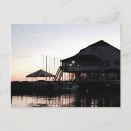 Postal Crepúsculo en la orilla del lago, Kingston, Ontari