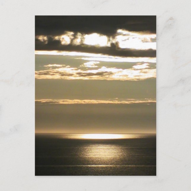 Postal Crepúsculo en Ninilchik (Anverso)