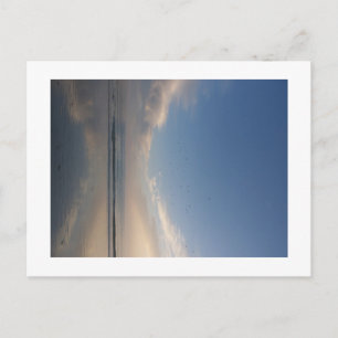 postal crepúsculo océano