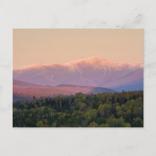Postal Crepúsculo y Monte Washington en los