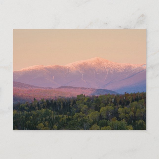Postal Crepúsculo y Monte Washington en los (Anverso)