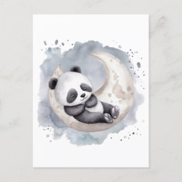 Postal Crescent Moon Baby Panda