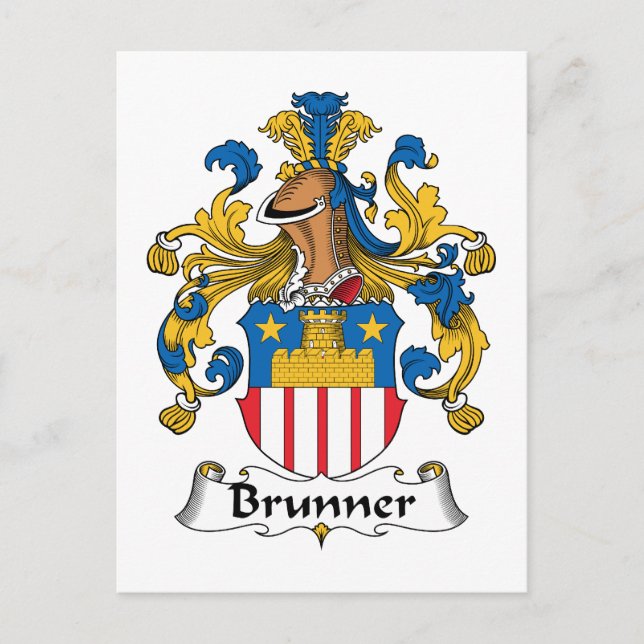 Postal Crest de familia Brunner (Anverso)