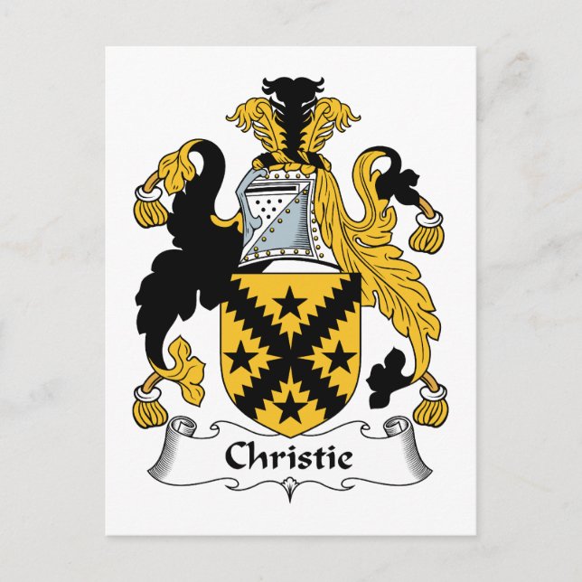 Postal Crest de familia Christie (Anverso)