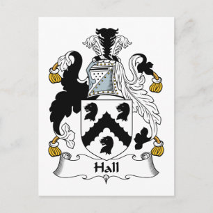 Postal Crest de familia Hall