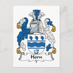 Postal Crest de familia Horn