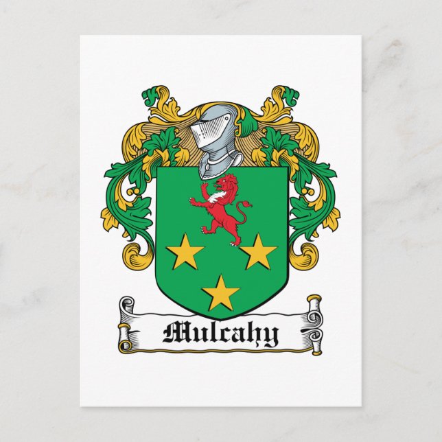 Postal Crest de familia Mulcahy (Anverso)