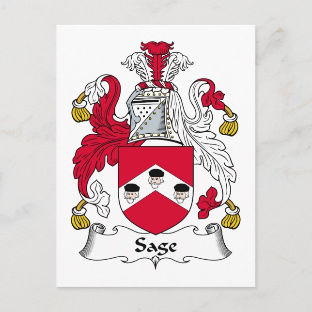 Postal Crest de familia Sage (Anverso)