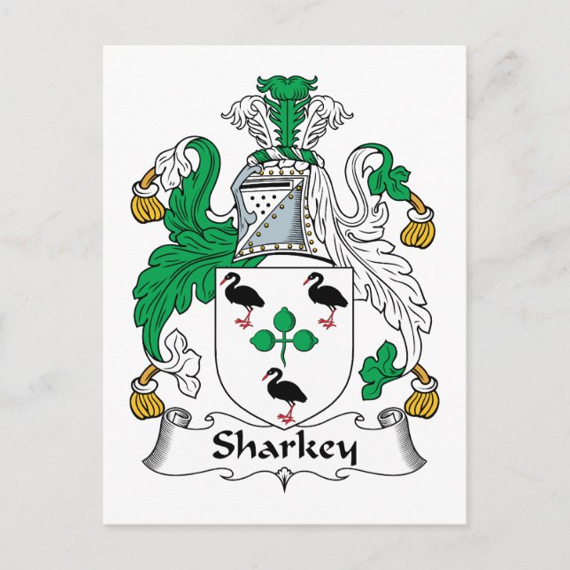 Postal Crest de familia Sharkey (Anverso)