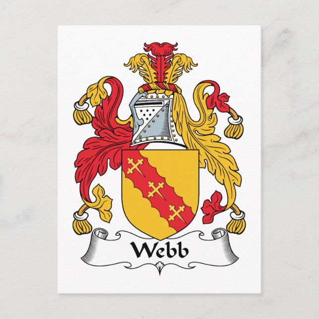 Postal Crest de familia Webb (Anverso)