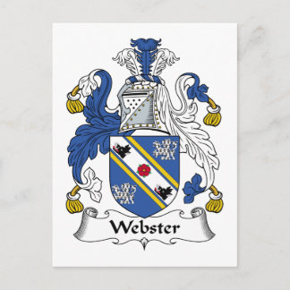 Postal Crest de familia Webster