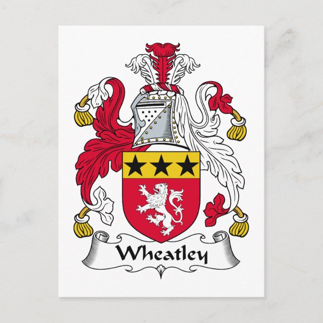 Postal Crest de familia Wheatley (Anverso)