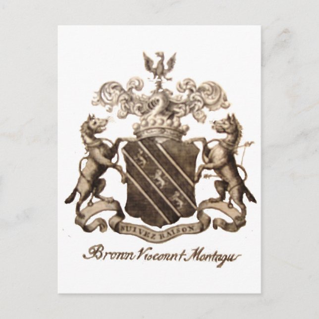 POSTAL CREST DE LA FAMILIA DE BROWN (Anverso)