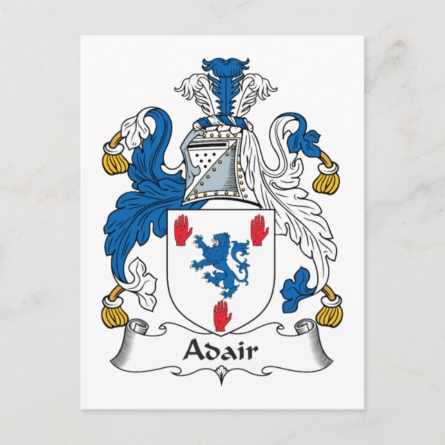 Postal Crest familiar Adair (Anverso)